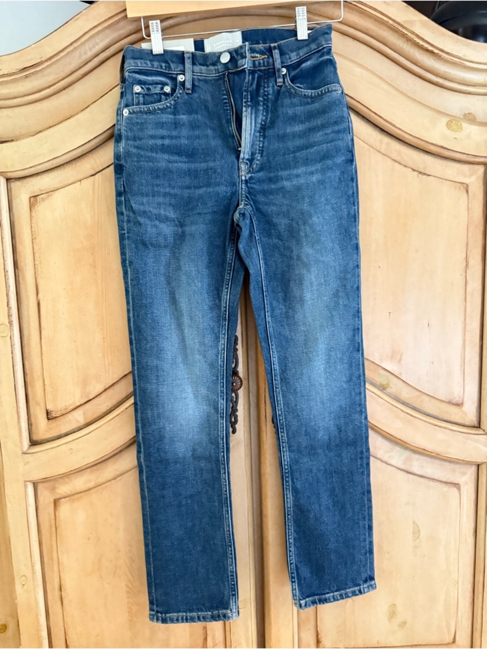 Everlane Women's Original Cheeky Jean in Vintage Dark, Size 24, Cotton/Denim